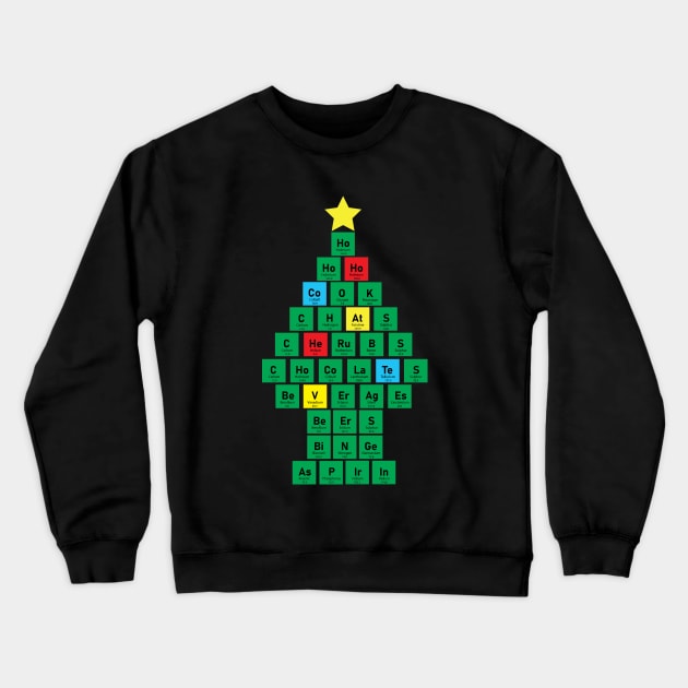 Christmas Chemistree Crewneck Sweatshirt by Geektopia
